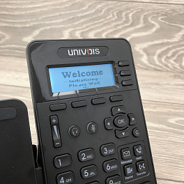 UNIVOIS U7KS, IP-телефон, HD Voice, 3 SIP аккаунта, POE, Bluetooth, 1ГБ порт