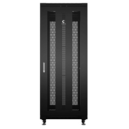 Cabeus, ND-05C-18U60/60-BK, шкаф монтажный телекоммуникационный 19" 18U 600x600x988mm (ШхГхВ), цвет черный (RAL 9004) 