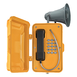 J&R JR101-FK-Y-H-SIP, промышленный IP-телефон с крышкой и громкоговорителем, DC 5V или PoE, 2 SIP аккаунта 