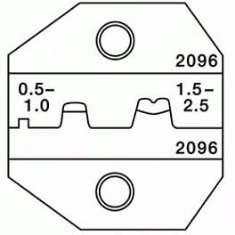 Greenlee 2096 - матрица для установки клемных неизолированных наконечников при помощи кримперов 1300/8000 (22-14AWG; 0,32-2 мм кв.)