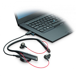 Plantronics Voyager 6200 UC,  беспроводная гарнитура для ПК и мобильных устройств (Bluetooth, ANC), Черная