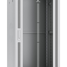 Cabeus SH-05C-27U60/60, шкаф телекоммуникационный напольный 19" 27U 600x600x1388mm (ШхГхВ), цвет серый (RAL 7035)