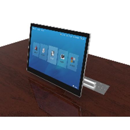 Prestel XLS-PP173TS, подъемно-откидной моторизированный сенсорный монитор 17,3" серебристый