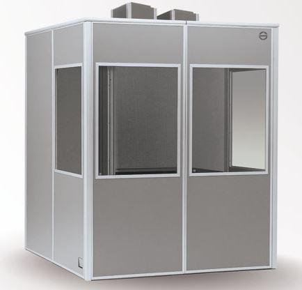 Кабина для синхронного перевода речи серии Audipack Silent 9600, для 2-х переводчиков, с системой вентиляции B2 и LED подсветкой, ISO 4043:2016 Цена включает экспортную упаковку P4039