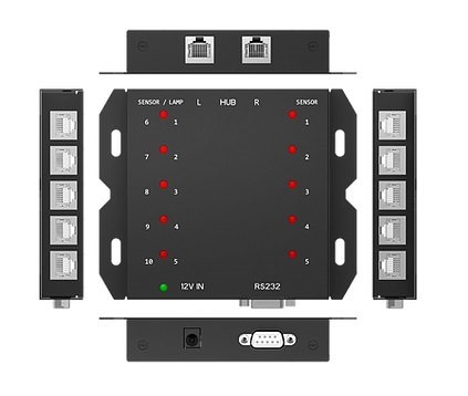 Qbic AC-210.Ex, хаб RS-232 для подключения 10 сенсоров/индикаторов занятости помещения Qbic AC-210.Ex, хаб RS-232 для подключения 10 сенсоров/индикаторов занятости помещения