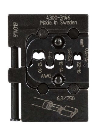 Матрица Pressmaster 4300-3146 - для клеммных наконечников: 0.5 - 1.0 мм? и 1.5 - 2.5 мм? и 4 - 6 мм?
