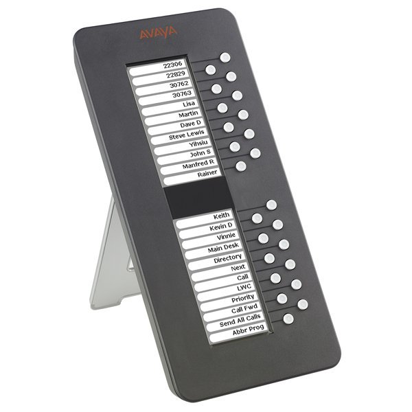 Avaya SBM24 BUTTON MOD, приставка расширения к аппаратам 96хх на 24  клавиши отображение функций клавиш на дисплее. Серый цвет