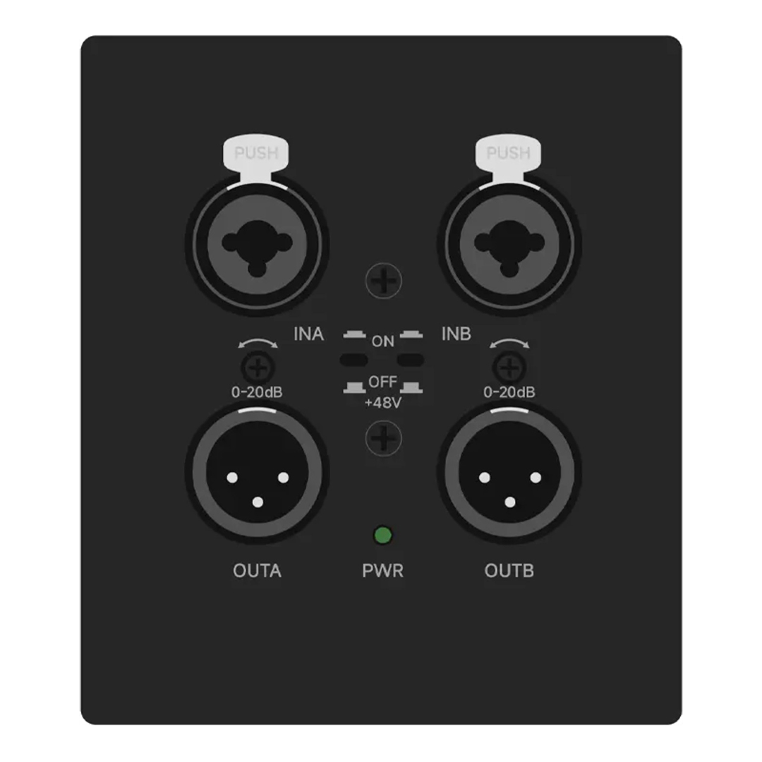 Prestel ADPX-W22XLR, встраиваемая в стену аудиопанель