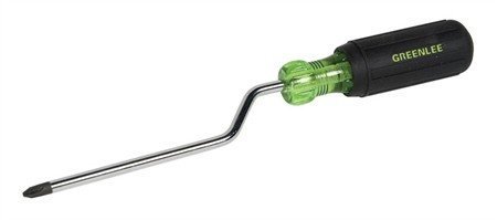 Greenlee 0153-53C - Отвертка с коленом шлиц Philips #1х152 мм