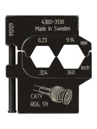 Матрица Pressmaster 4300-3138 - для Коаксиальных коннекторов: 8.23 мм и 9.14 мм