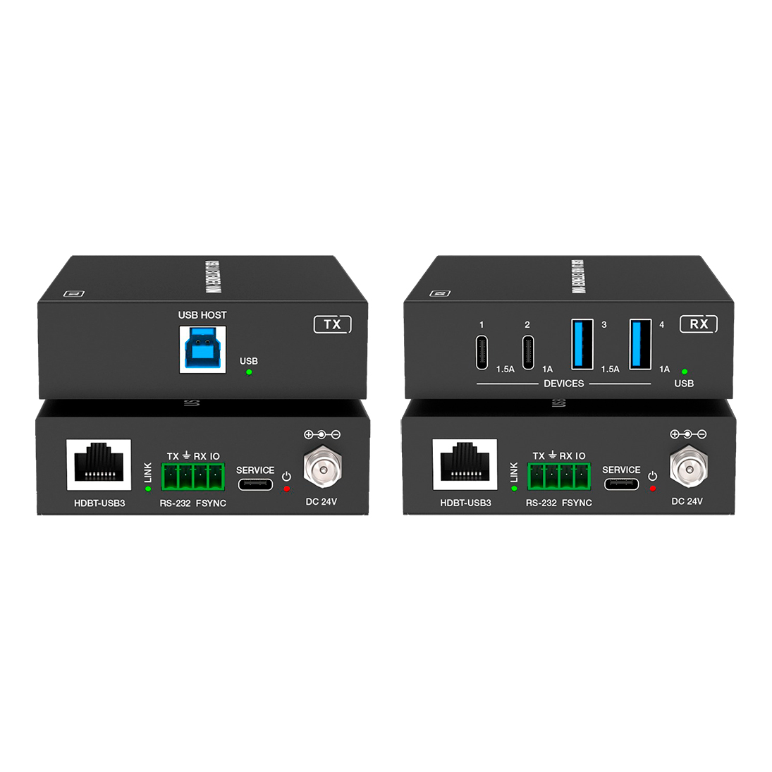 Prestel ETP-XUSB3C, комплект передачи USB 3.2 по витой паре с входом USB-C