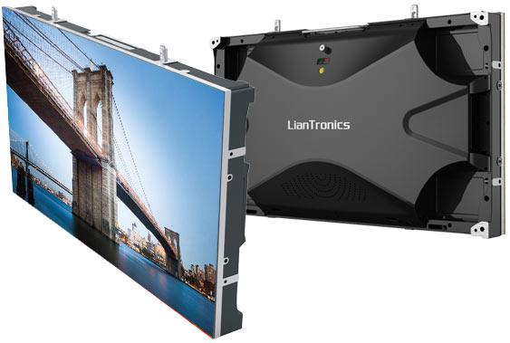 Светодиодный экран, внутреннее применение, малый шаг пикселя 1,9 мм, фронтальный доступ, размер панели 650x365x88 мм