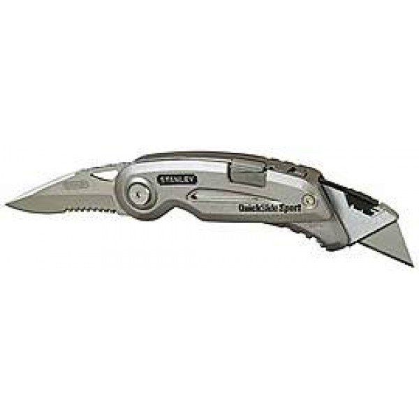 Stanley 0-10-813 Нож с 2-мя лезвиями "QuickSlide Sport Utility Knife", 120 мм