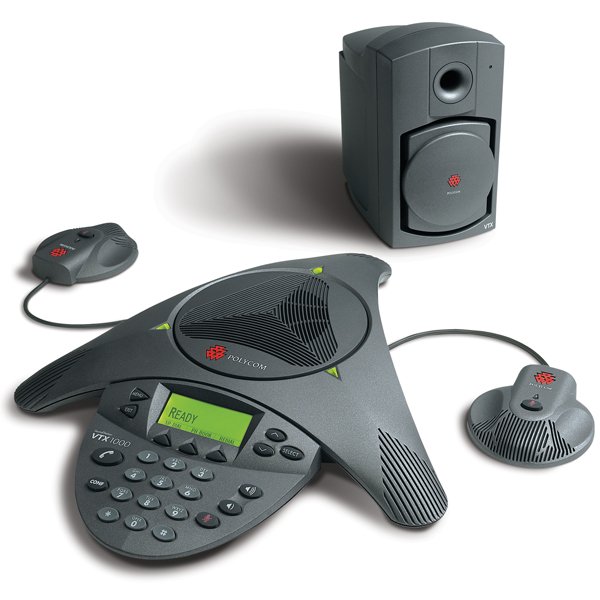 PolycomSoundStation VTX 1000, аналоговый конференц-телефон (с микрофонами)