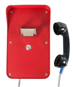 J&R Technology JR210-1B-SIP, промышленный IP-телефон антивандальный красный