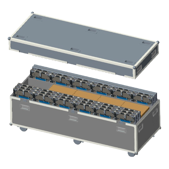 Prestel AIO-FC, флайт-кейс для светодиодного экрана