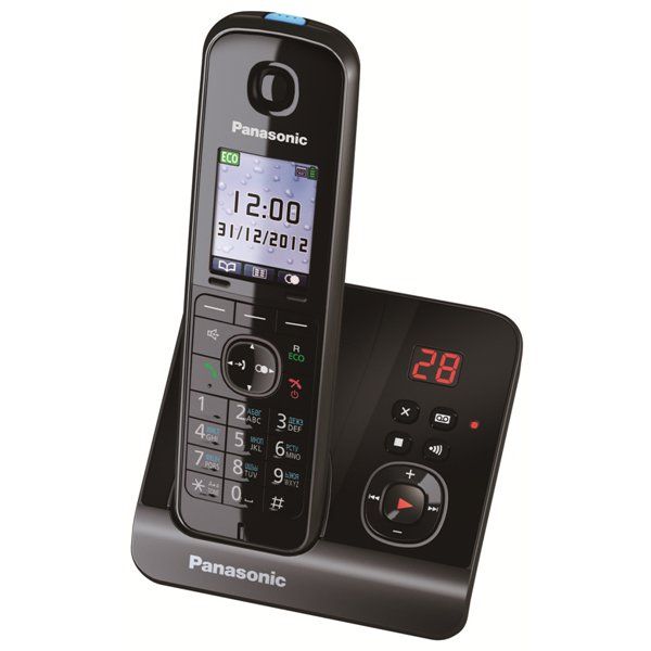 Panasonic KX-TG8161RUB, беспроводной DECT телефон (черный)