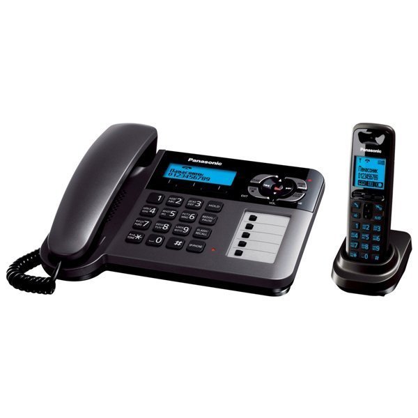 Panasonic KX-TG6461RUT, беспроводной DECT телефон (темно-серый металлик)
