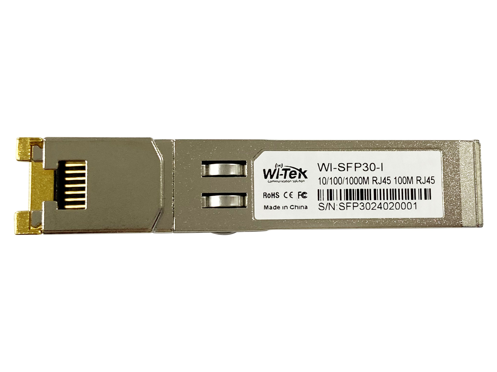 WI-TEK WI-SFP30-I, промышленный одноволоконный sfp-модуль