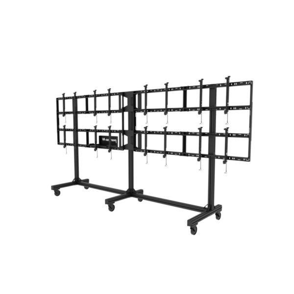 Мобильная стойка для видеостены Peerless-AV DS-C555-4X2 для создания конфигурации 2х2, 3х2 и 4х2 для 46-55", VESA до 600х400, суммарно до 363 кг.