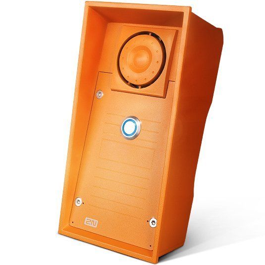 2N Helios Safety, IP домофон (1 клавиша быстрого набора, оранжевый усиленный корпус, динамик 10W)
