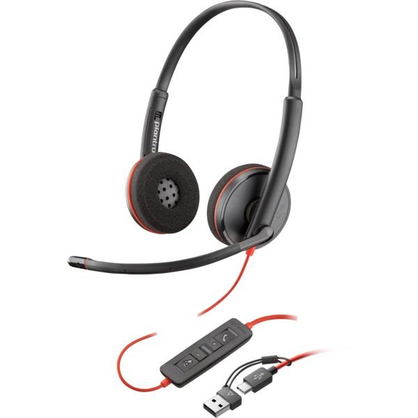 Poly Blackwire C3220 (8X228A6) USB гарнитура (USB-C + USB-A)