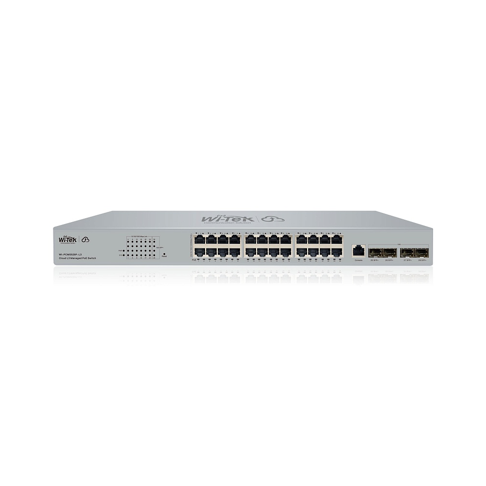 WI-TEK WI-PCMS528F-L3 v2, управляемый коммутатор L3 28 портов