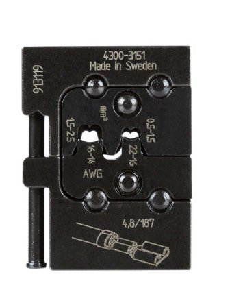 Матрица Pressmaster 4300-3151 - для клеммных наконечников: 0.5 - 1.0 мм? и 1.5 - 2.5 мм?