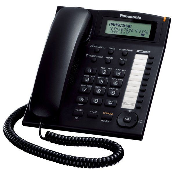 Panasonic KX-TS2388RUB, аналоговый телефон (1 телефонная  линия) (черный)