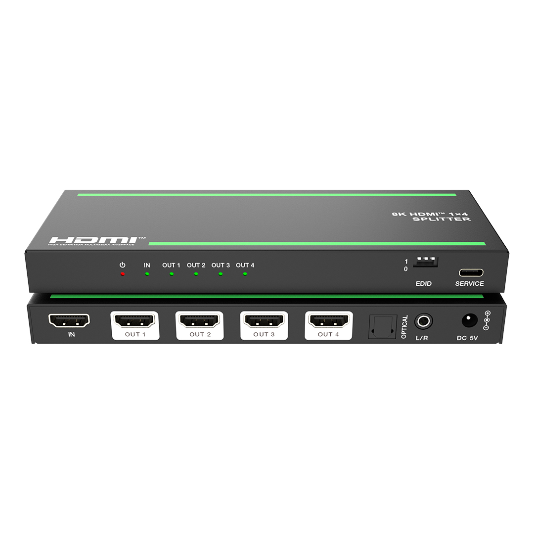 Lideo SP14A2-8K, сплиттер 1x4 HDMI 2.1