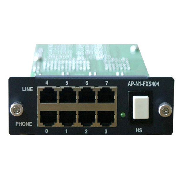 Addpac AP-GS-FXS4O4, интерфейсный VoIP-GSM модуль  для базового шасси ADD-AP-GS1500/2000/2500/3000/3500