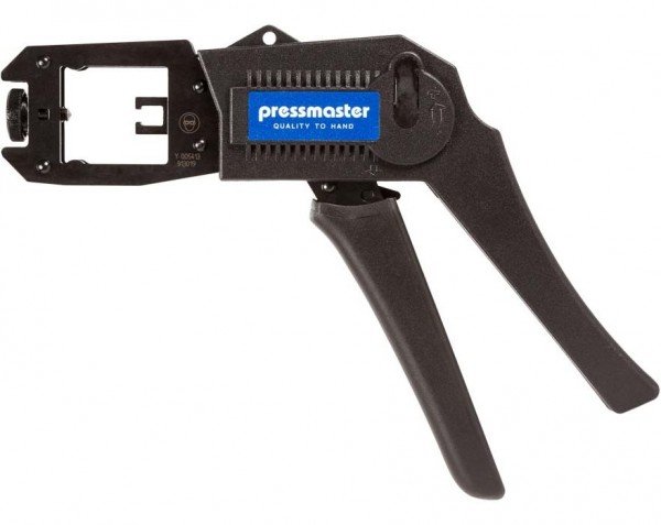 PressMaster 4080 – профессиональный инструмент для опрессовки модульных разъемов при помощи сменных матриц (без маириц)