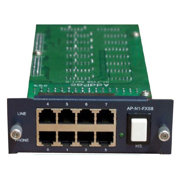 Addpac AP-GS-FXS8, интерфейсный VoIP-GSM модуль для базового шасси ADD-AP-GS1500/2000/2500/3000/3500