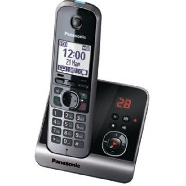 Panasonic KX-TG6721RUS, беспроводной DECT телефон (серебристый)