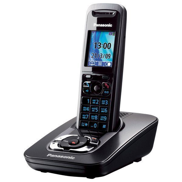 Panasonic KX-TG8421RUT, беспроводной DECT телефон (темно-серый металлик)