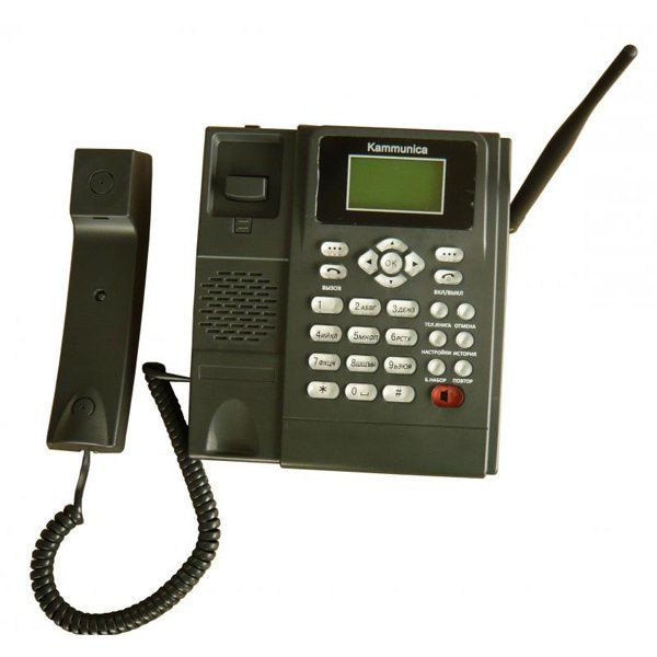 Kammunica GSM-Phone, стационарный GSM телефон (черный цвет)