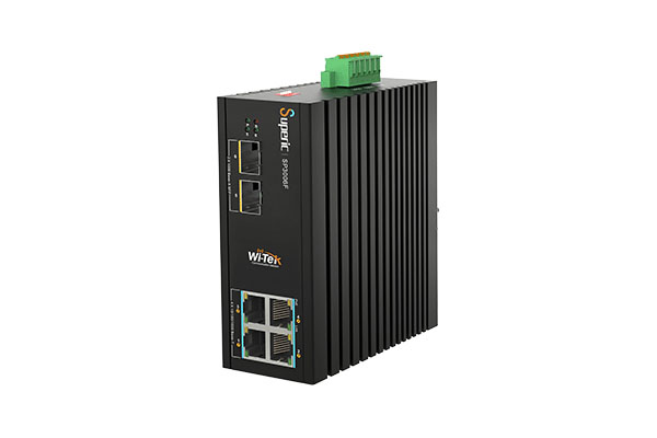 WI-TEK SP3006F-BT, промышленный коммутатор 6 портов
