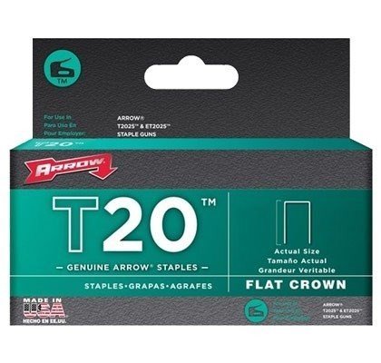 Arrow ARR208 - скобы для степлеров T20 и T2025, 5000 шт. (прямые, 12 мм)