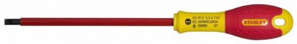 Stanley 0-65-413 - Отвертка "FatMax" изолированная, шлиц прямой (5,5 х 150 мм)