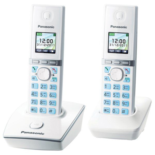 Panasonic KX-TG8052RUW, беспроводной DECT телефон  (белый)