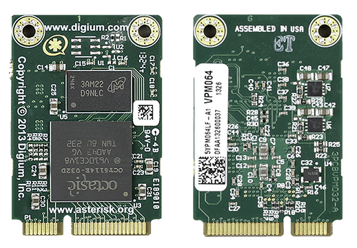 Digium VPM064LF, модуль эхоподавления для 2-х цифровых плат