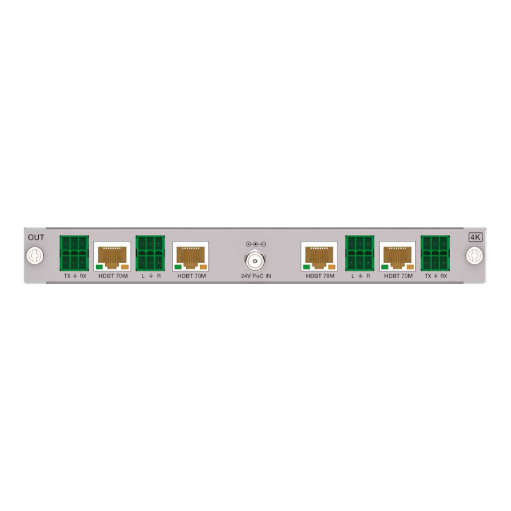 Prestel OC-4K4HBT70, плата выходов HDBaseT