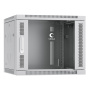 Cabeus, SH-05F-9U60/45, шкаф телекоммуникационный настенный 19" 9U 600x450x501mm (ШхГхВ) дверь стекло