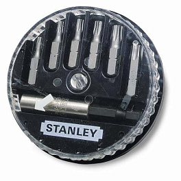 Stanley 1-68-739 - Набор отверточных насадок (T10;T15;T20;T25;T30;T40;магн. держ.)