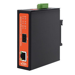 WI-TEK WI-PS302GF-I, промышленный медиаконвертер WI-TEK WI-PS302GF-I, промышленный медиаконвертер