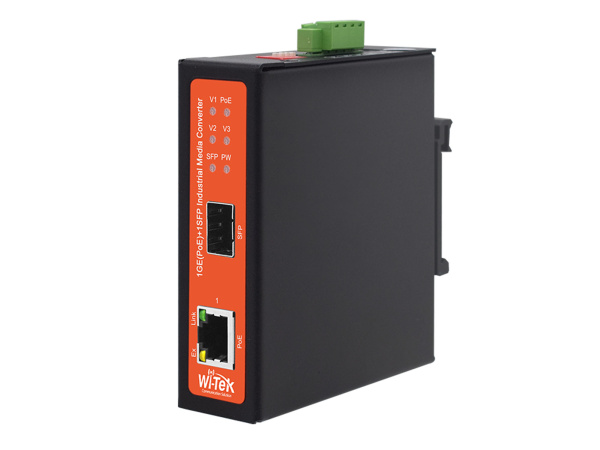 WI-TEK WI-PS302GF-I, промышленный медиаконвертер