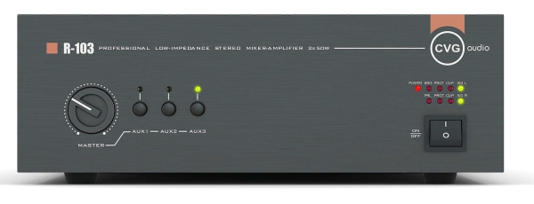 CVGaudio R-103, профессиональный 2-х канальный стереофонический микшер-усилитель, CVGaudio R-103, профессиональный 2-х канальный стереофонический микшер-усилитель,
