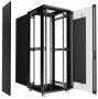 Cabeus, SH-05C-47U80/100-BK, шкаф монтажный телекоммуникационный 19" 47U 800x1000x2277mm (ШхГхВ), цвет черный (RAL 9004)  Cabeus, SH-05C-47U80/100-BK, шкаф монтажный телекоммуникационный 19" 47U 800x1000x2277mm (ШхГхВ), цвет черный (RAL 9004)