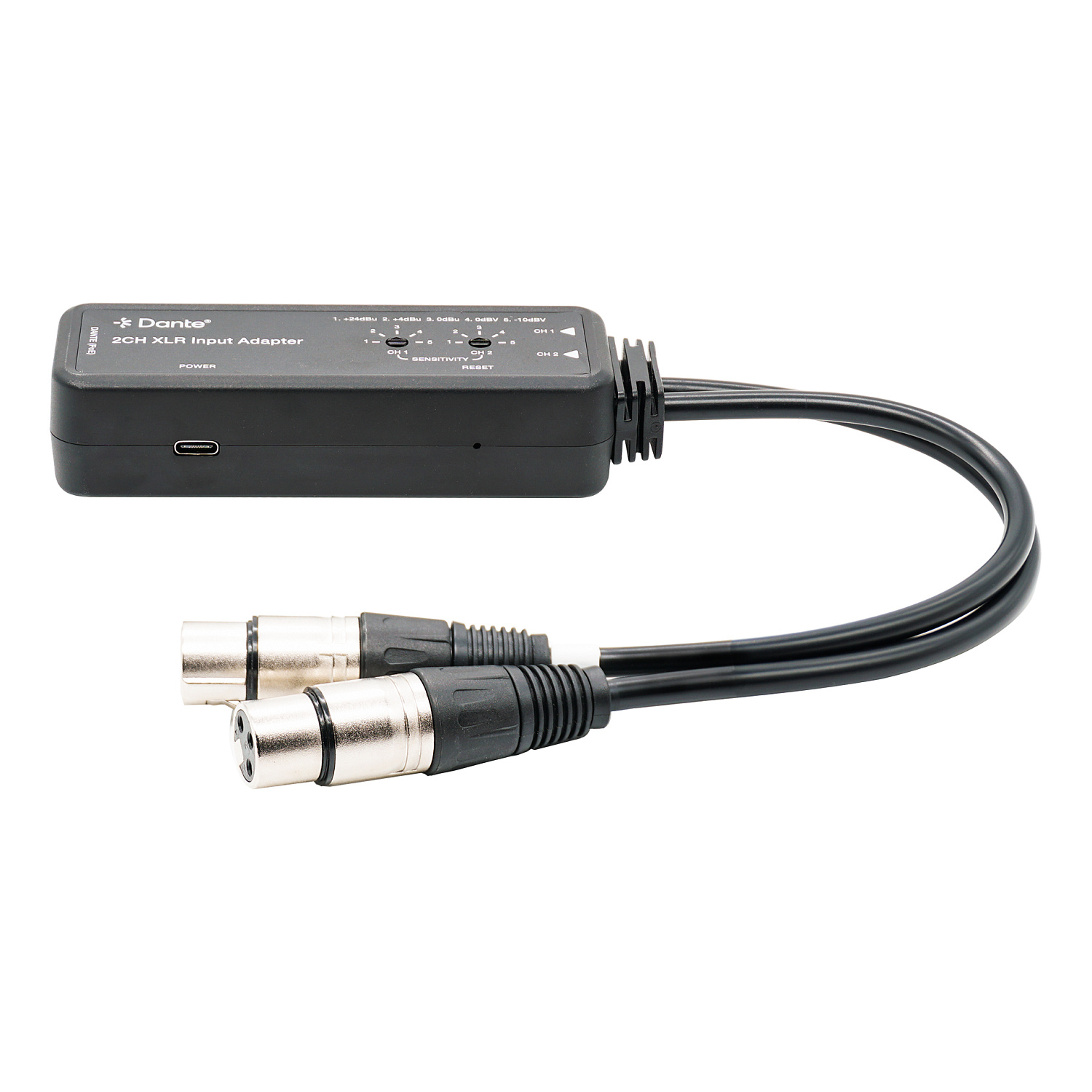 Prestel ADPX-2IXLR, конвертер аналогового аудио в Dante 2-канальный