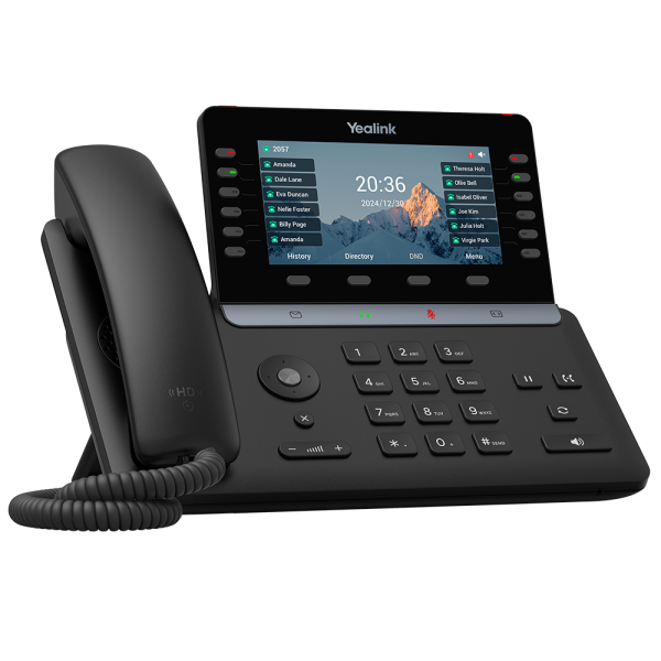 Yealink SIP-T85W, ip-телефон (5,5" экран, WiFi, Bluetooth, USB, PoE, GigE, без видео, без БП)